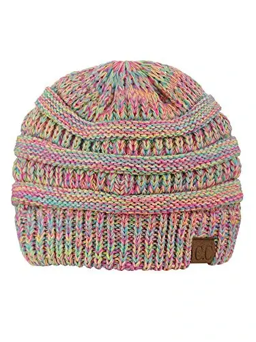 C.C Trendy Warm Chunky Soft Stretch Cable Knit Beanie - 1