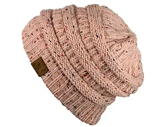 C.C Trendy Warm Chunky Soft Stretch Cable Knit Beanie - 3