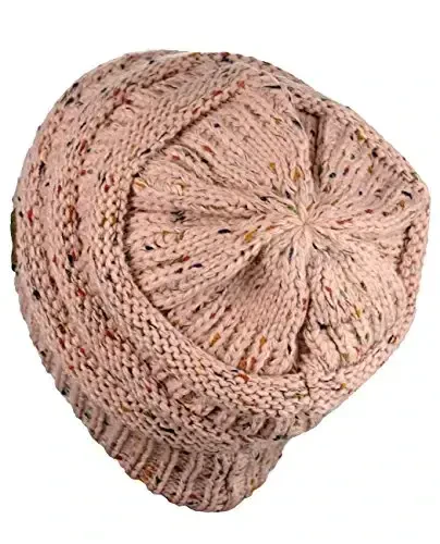 C.C Trendy Warm Chunky Soft Stretch Cable Knit Beanie - 4