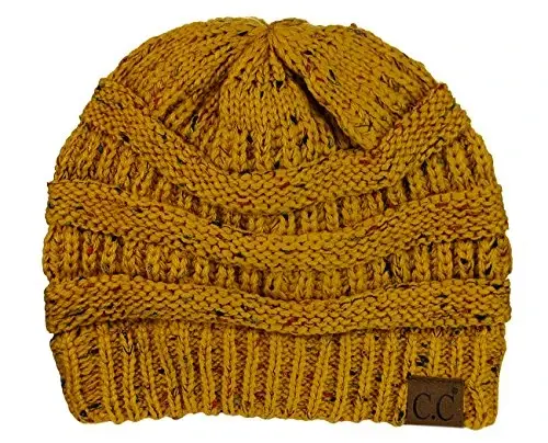 C.C Trendy Warm Chunky Soft Stretch Cable Knit Beanie 