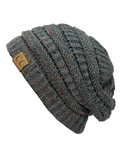 C.C Trendy Warm Chunky Soft Stretch Cable Knit Beanie - 3