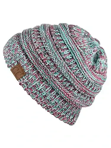 C.C Trendy Warm Chunky Soft Stretch Cable Knit Beanie - 2