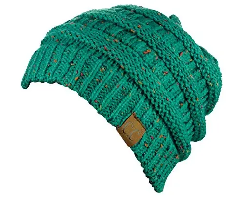 C.C Trendy Warm Chunky Soft Stretch Cable Knit Beanie - 2