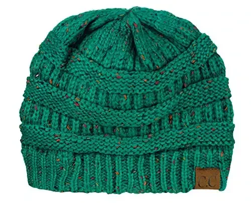 C.C Trendy Warm Chunky Soft Stretch Cable Knit Beanie - C.C