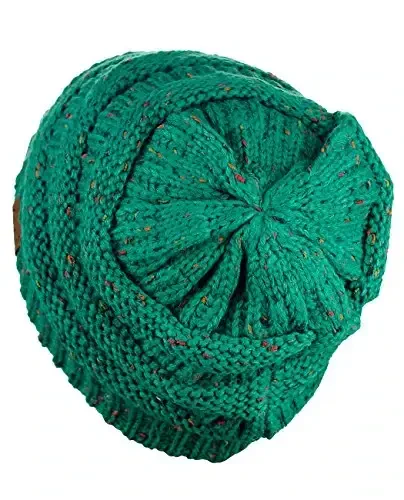 C.C Trendy Warm Chunky Soft Stretch Cable Knit Beanie - 4