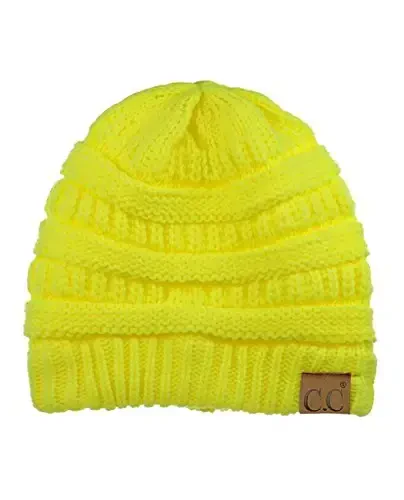 C.C Trendy Warm Chunky Soft Stretch Cable Knit Beanie - 4