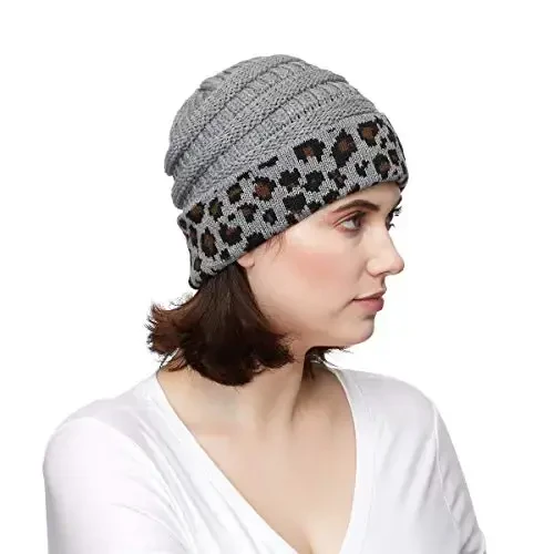 C.C Trendy Warm Chunky Soft Stretch Cable Knit Beanie - 4