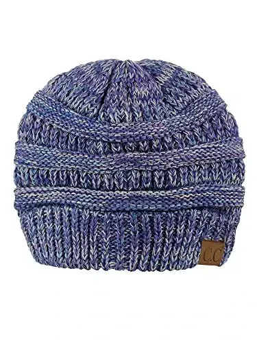 C.C Trendy Warm Chunky Soft Stretch Cable Knit Beanie - C.C