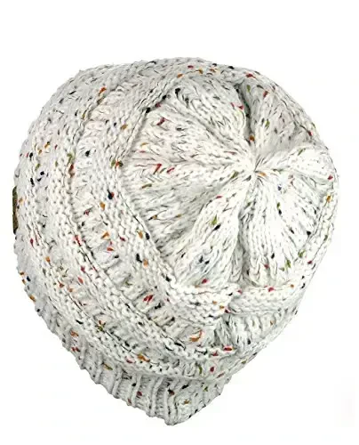 C.C Trendy Warm Chunky Soft Stretch Cable Knit Beanie - 4