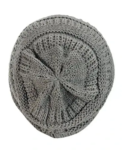 C.C Trendy Warm Chunky Soft Stretch Cable Knit Beanie - 3