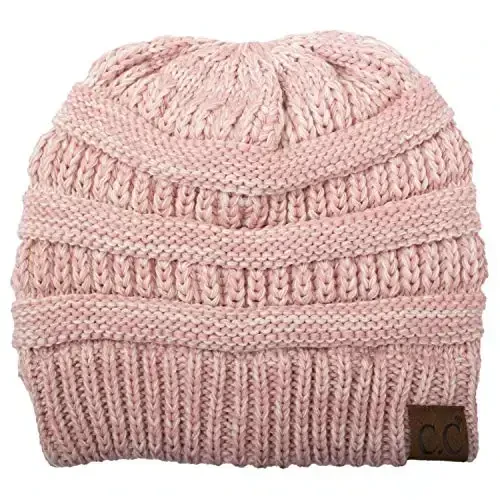 C.C Trendy Warm Chunky Soft Stretch Cable Knit Beanie - 1
