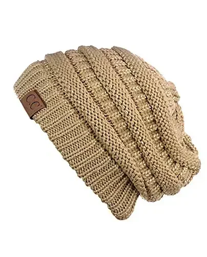 C.C Trendy Warm Chunky Soft Stretch Cable Knit Beanie - 2