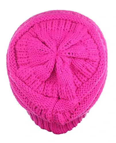 C.C Trendy Warm Chunky Soft Stretch Cable Knit Beanie - 3