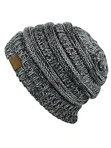 C.C Trendy Warm Chunky Soft Stretch Cable Knit Beanie - 2