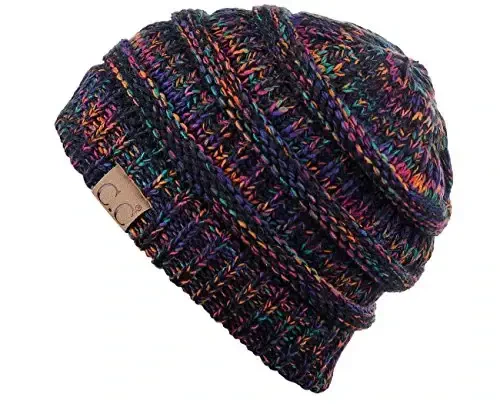 C.C Trendy Warm Chunky Soft Stretch Cable Knit Beanie - 3