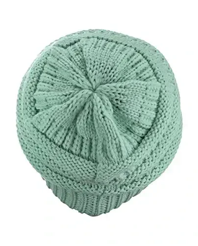 C.C Trendy Warm Chunky Soft Stretch Cable Knit Beanie - 3