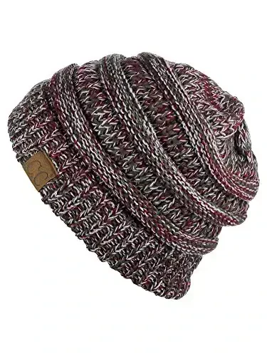 C.C Trendy Warm Chunky Soft Stretch Cable Knit Beanie - 2