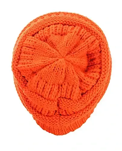 C.C Trendy Warm Chunky Soft Stretch Cable Knit Beanie - 3