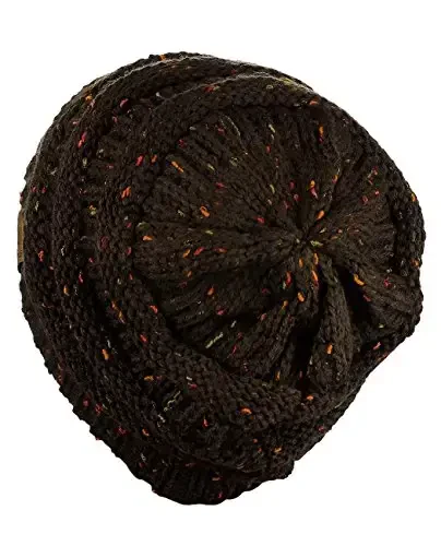 C.C Trendy Warm Chunky Soft Stretch Cable Knit Beanie - 4