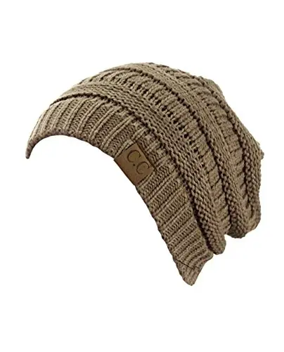 C.C Trendy Warm Chunky Soft Stretch Cable Knit Beanie - 2