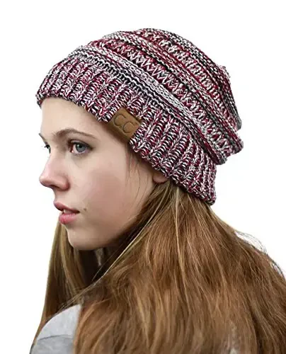 C.C Trendy Warm Chunky Soft Stretch Cable Knit Beanie - 2