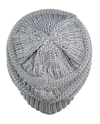 C.C Trendy Warm Chunky Soft Stretch Cable Knit Beanie - 3