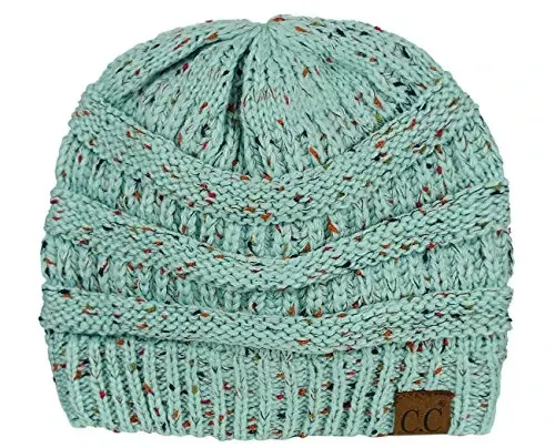 C.C Trendy Warm Chunky Soft Stretch Cable Knit Beanie 