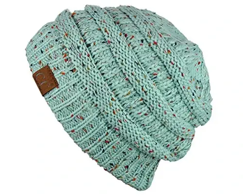 C.C Trendy Warm Chunky Soft Stretch Cable Knit Beanie - 3