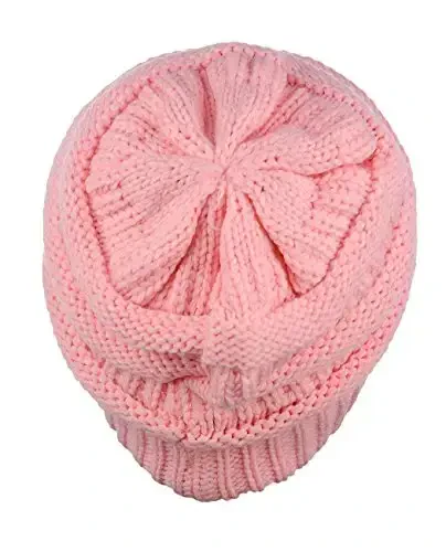C.C Trendy Warm Chunky Soft Stretch Cable Knit Beanie - 4