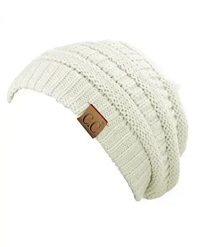 C.C Trendy Warm Chunky Soft Stretch Cable Knit Beanie - 2