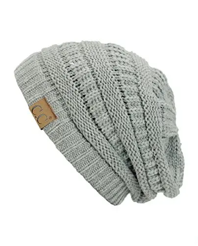 C.C Trendy Warm Chunky Soft Stretch Cable Knit Beanie 
