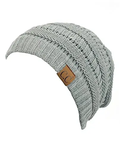 C.C Trendy Warm Chunky Soft Stretch Cable Knit Beanie - 2