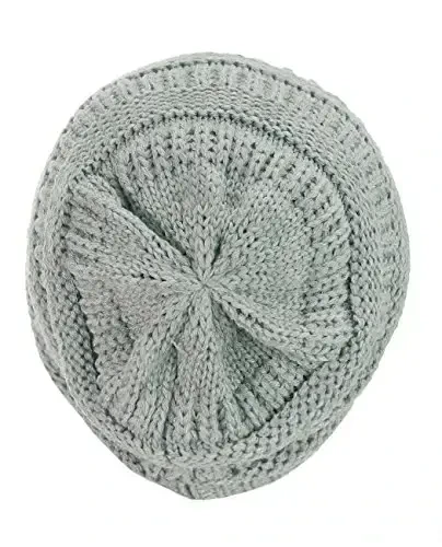 C.C Trendy Warm Chunky Soft Stretch Cable Knit Beanie - 3