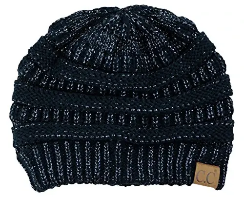 C.C Trendy Warm Chunky Soft Stretch Cable Knit Beanie 