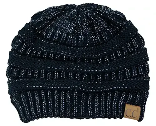 C.C Trendy Warm Chunky Soft Stretch Cable Knit Beanie - 1