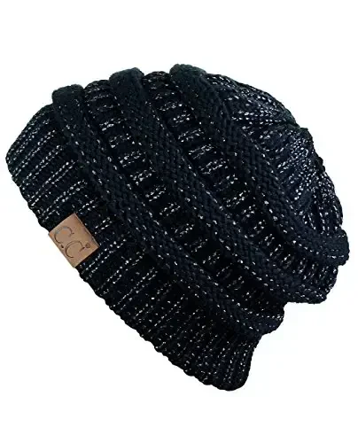 C.C Trendy Warm Chunky Soft Stretch Cable Knit Beanie - 2