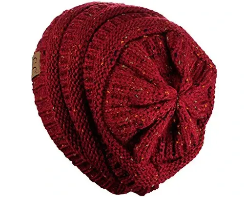 C.C Trendy Warm Chunky Soft Stretch Cable Knit Beanie - 4