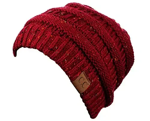 C.C Trendy Warm Chunky Soft Stretch Cable Knit Beanie - 2