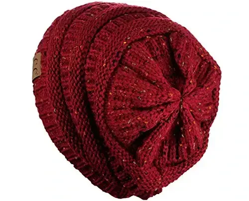 C.C Trendy Warm Chunky Soft Stretch Cable Knit Beanie - 4