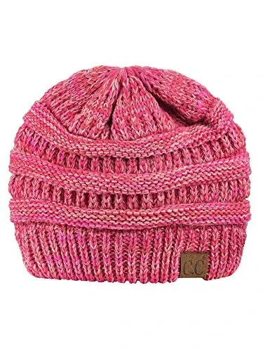 C.C Trendy Warm Chunky Soft Stretch Cable Knit Beanie 
