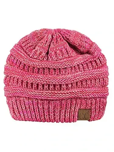 C.C Trendy Warm Chunky Soft Stretch Cable Knit Beanie - 1