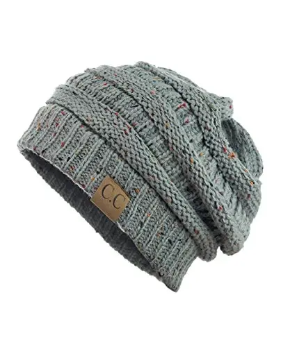 C.C Trendy Warm Chunky Soft Stretch Cable Knit Beanie - 3