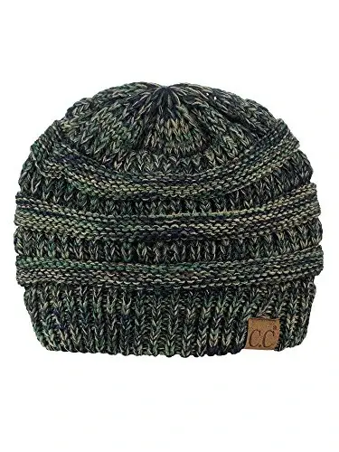 C.C Trendy Warm Chunky Soft Stretch Cable Knit Beanie - C.C