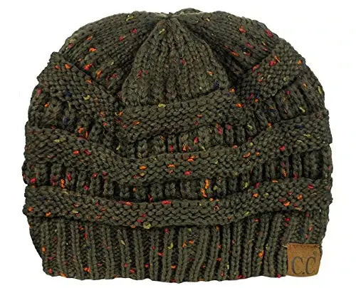 C.C Trendy Warm Chunky Soft Stretch Cable Knit Beanie 