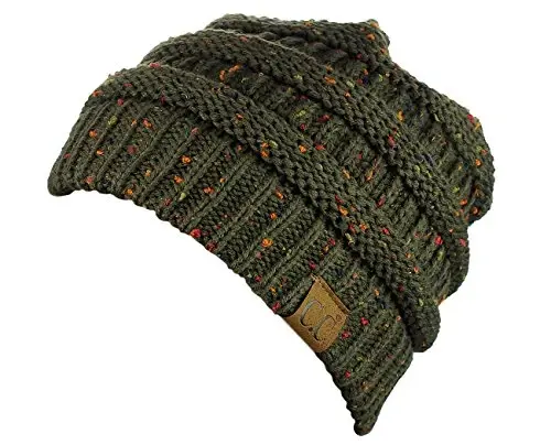 C.C Trendy Warm Chunky Soft Stretch Cable Knit Beanie - 2