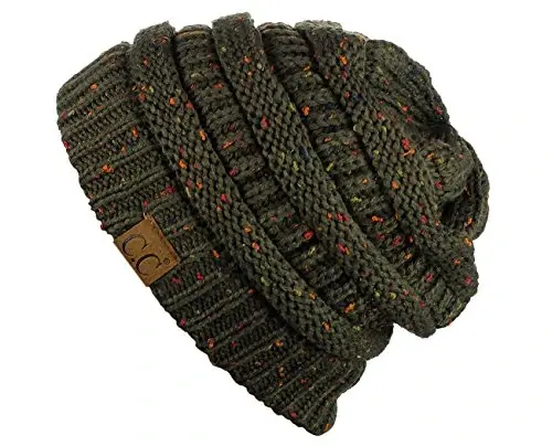 C.C Trendy Warm Chunky Soft Stretch Cable Knit Beanie - 3