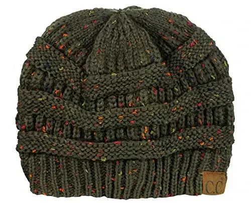 C.C Trendy Warm Chunky Soft Stretch Cable Knit Beanie - 1