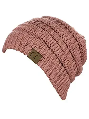 C.C Trendy Warm Chunky Soft Stretch Cable Knit Beanie - 2
