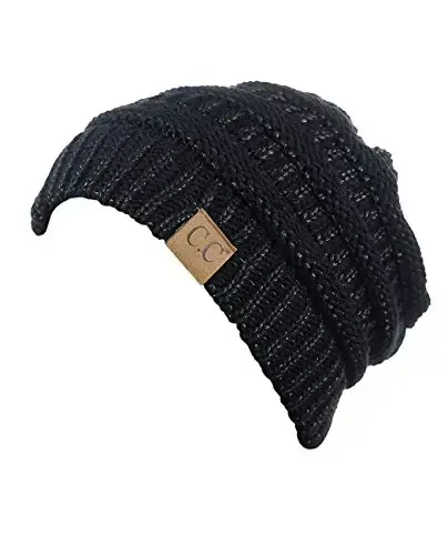 C.C Trendy Warm Chunky Soft Stretch Cable Knit Beanie - 3