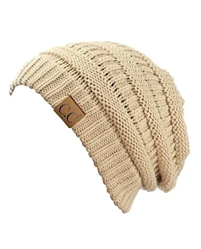 C.C Trendy Warm Chunky Soft Stretch Cable Knit Beanie - 2